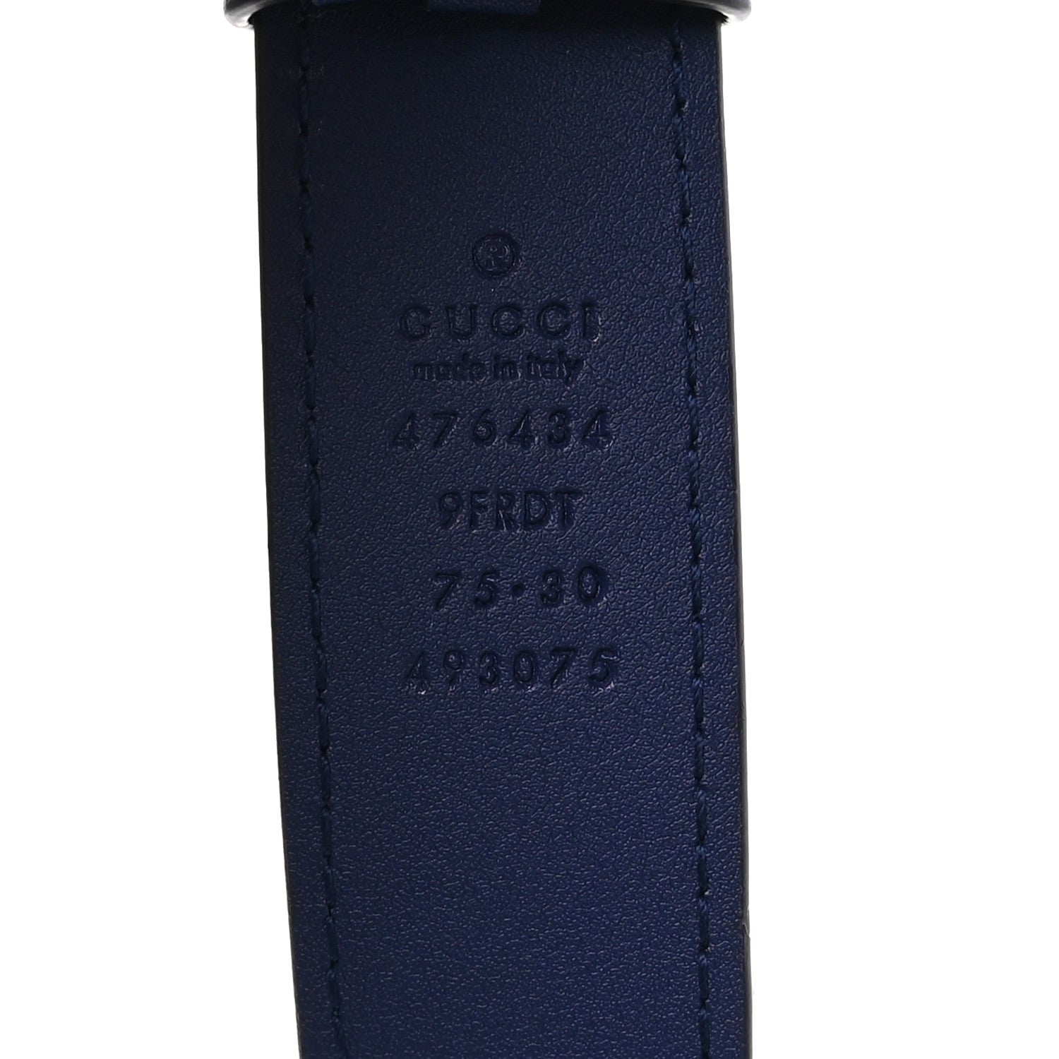 Gucci Velvet Matelasse GG Marmont Belt Bag 75 30 Cobalt Blue 9 of 12