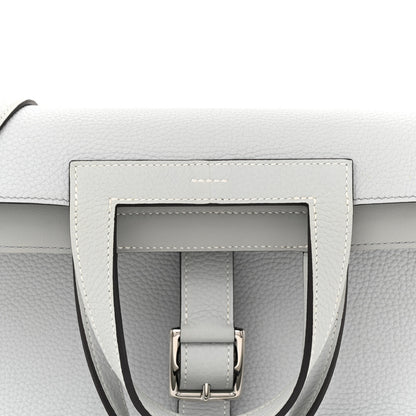Hermes Taurillon Clemence Halzan 31 GM Gris Perle 8 of 12