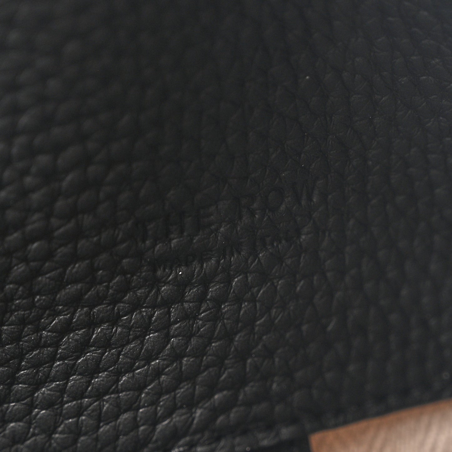 Matte Grained Calfskin Soft Margaux 15 Black