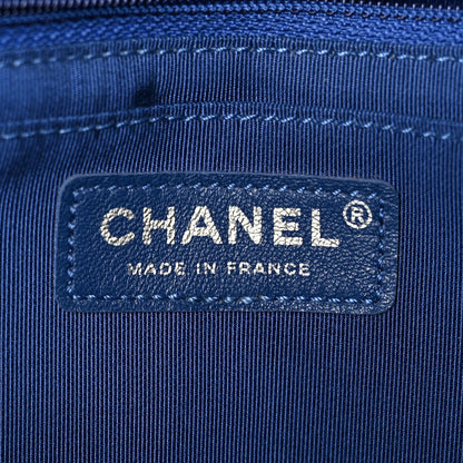 Chanel Caviar Chevron Quilted Single Flap Blue 6 of 11