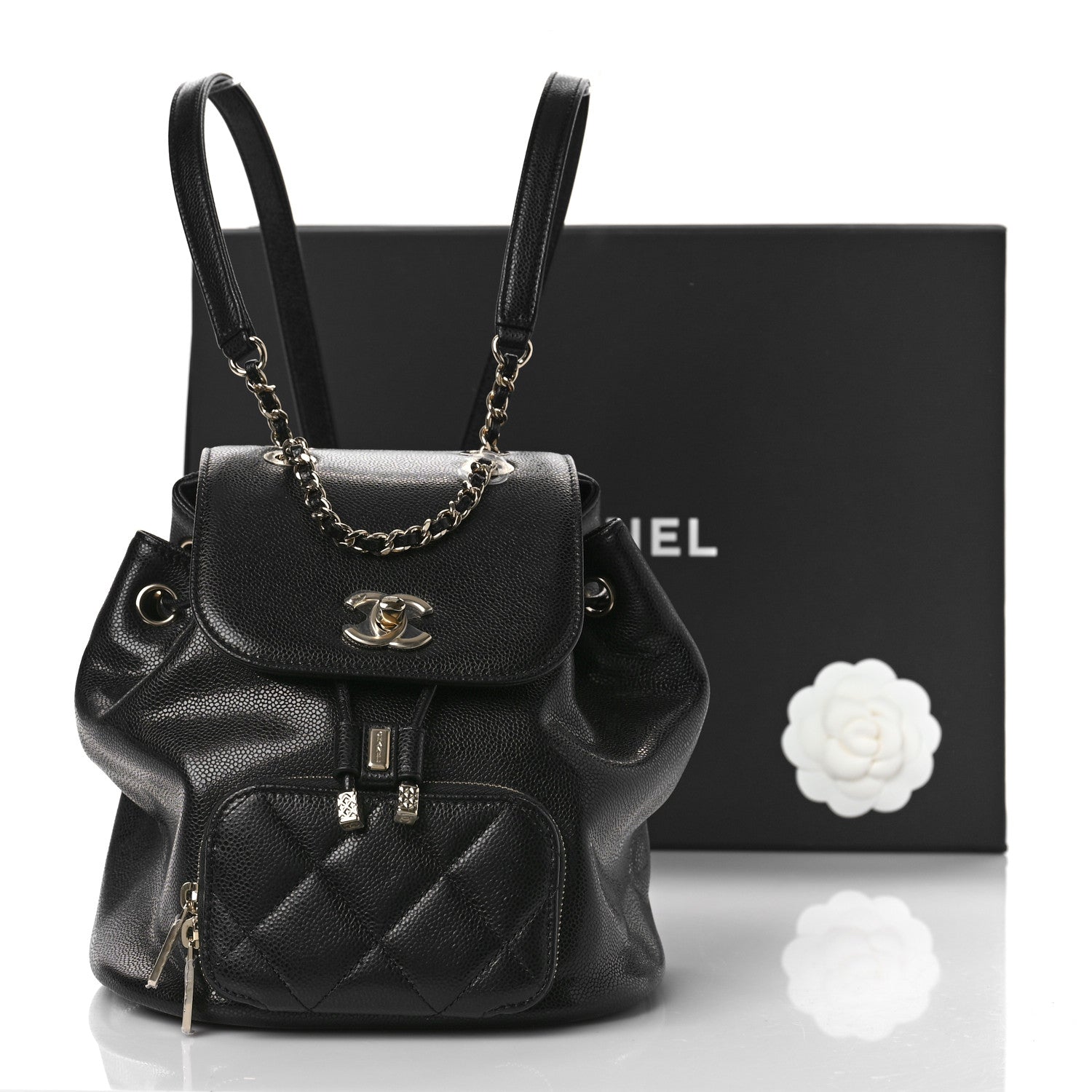 Chanel Caviar Quilted Mini Business Affinity Backpack Black 11 of 11