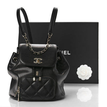 Chanel Caviar Quilted Mini Business Affinity Backpack Black 11 of 11