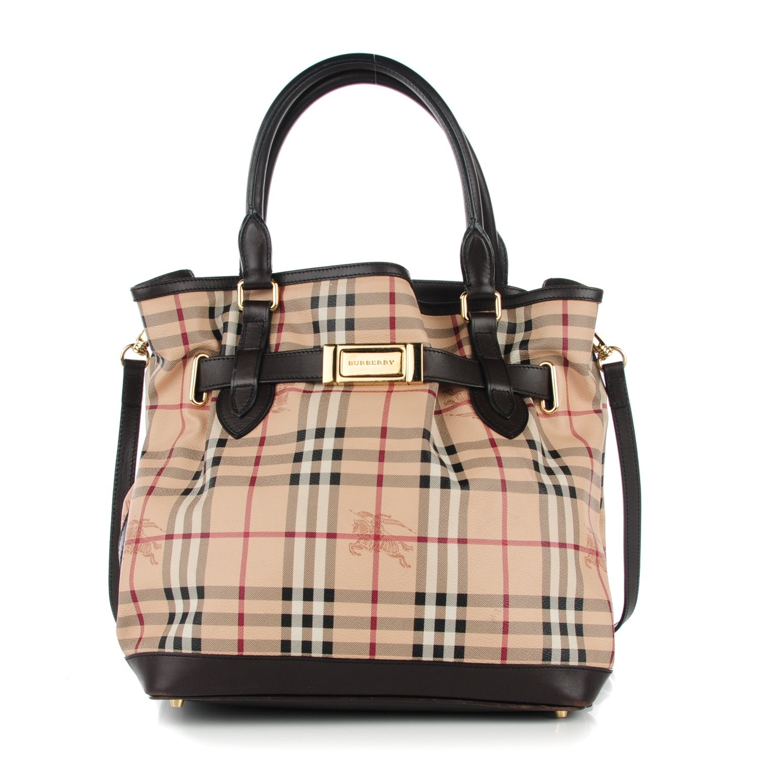 Burberry Haymarket Check Medium Golderton Tote 1 of 12