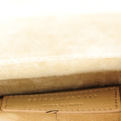 Saint Laurent Patent Grain de Poudre Lutetia Flap Clutch Beige 7 of 7