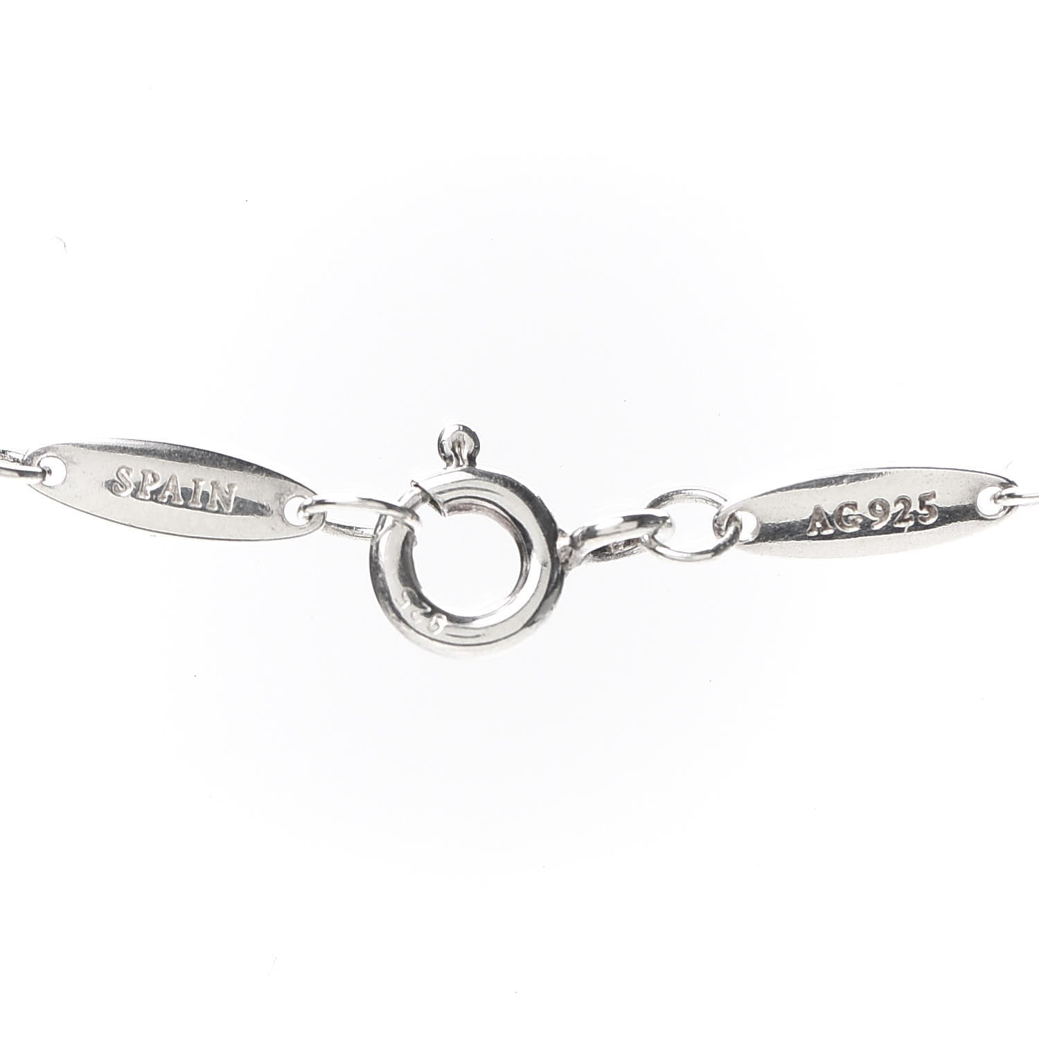 Tiffany Sterling Silver Diamond .15ctw Elsa Peretti Diamonds by the Yard Drop Pendant Necklace 4 of 6