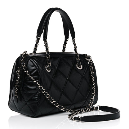Chanel Calfskin Quilted Small CC Bowling Bag Black 5 of 11
