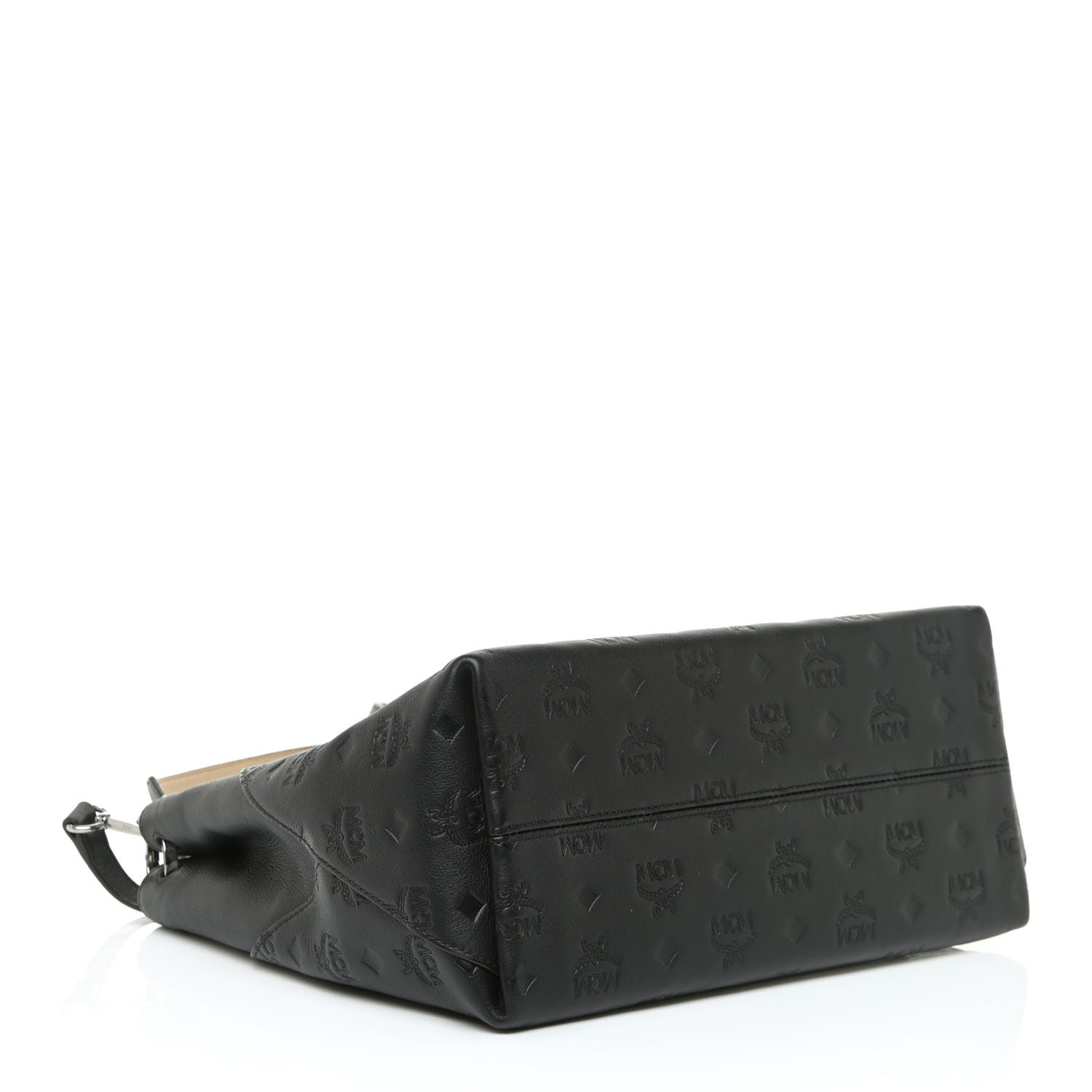 MCM Calfskin Ottomar Medium Klara Hobo Black 4 of 16