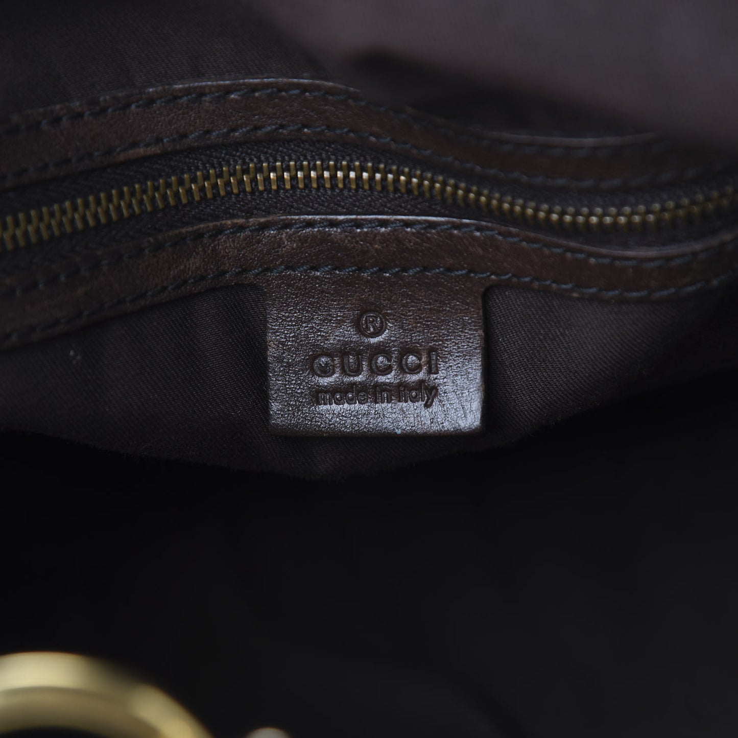 Monogram Large Jockey Hobo Dark Brown