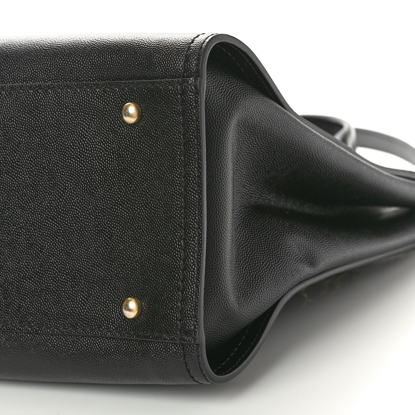 Caviar Small Studded Deauville Tote Black
