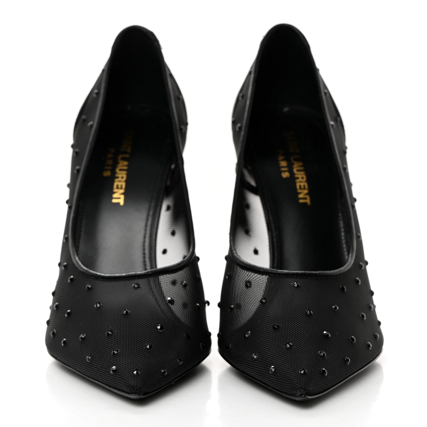 Rhinestone Mesh 105 Anja Pumps 36.5 Black