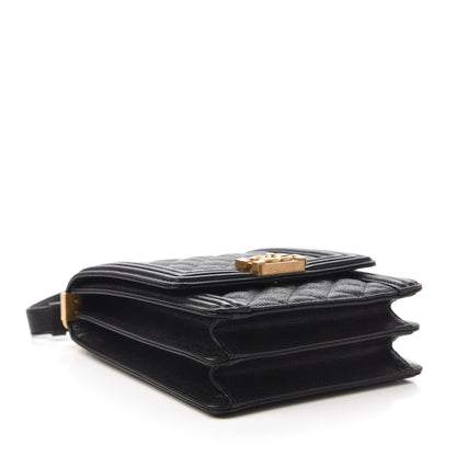 Chanel Caviar Quilted North South Boy Flap Black 5 of 12