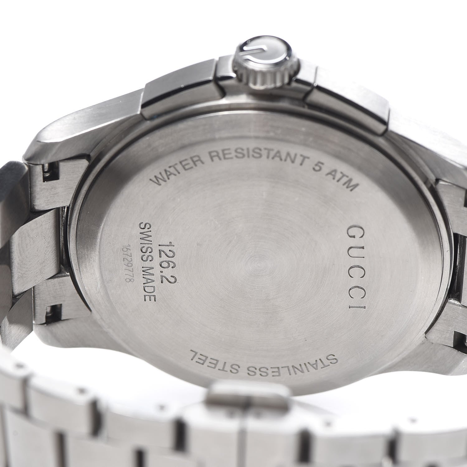 Gucci Stainless Steel 44mm G-Timeless Chronograph Quartz Watch Navy 6 of 7