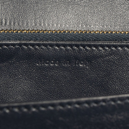 Celine Smooth Calfskin Large Classic Box Flap Bag Navy 6 of 8