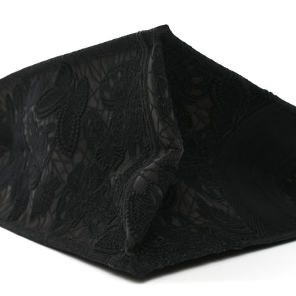 Christian Dior Embroidered 3D Macrame D-Lace Butterfly Large Book Tote Black Multicolor 10 of 10