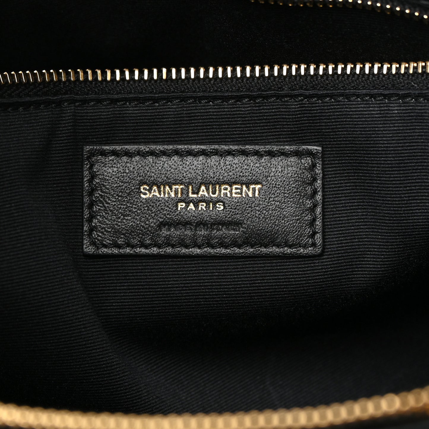 Calfskin Y Quilted Monogram Large Loulou Shopper Black