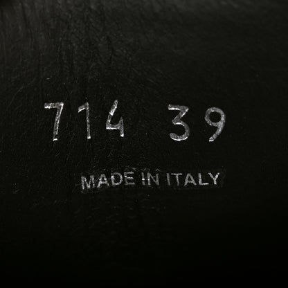 Prada Spazzolato Rois Studded Lace Up Monolith 55mm Derby Loafers 39 Black 7 of 8