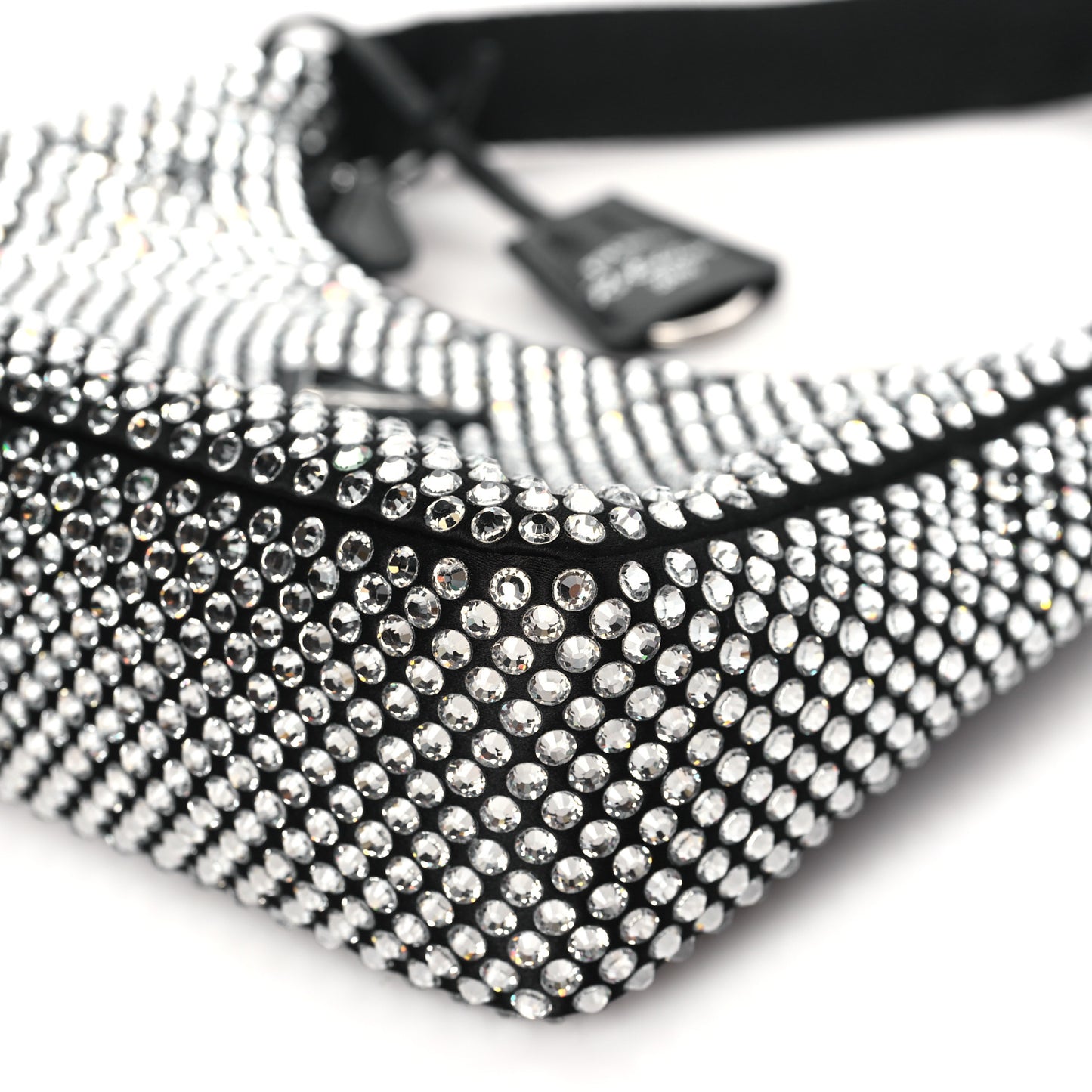 Satin Crystal Mini Re-Edition 2000 Bag Cristal