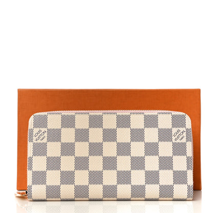 Louis Vuitton Damier Azur Zippy Wallet Rose Ballerine 10 of 10