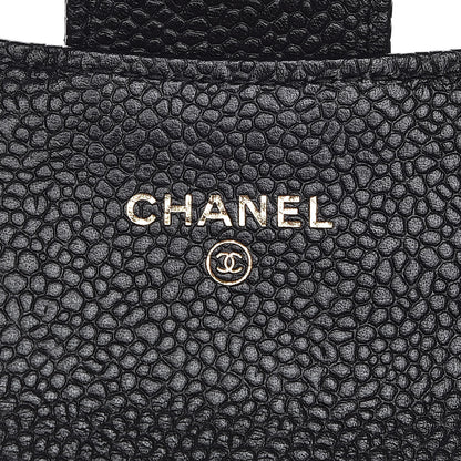 Chanel Caviar Quilted Flap Card Holder Black 6 of 9
