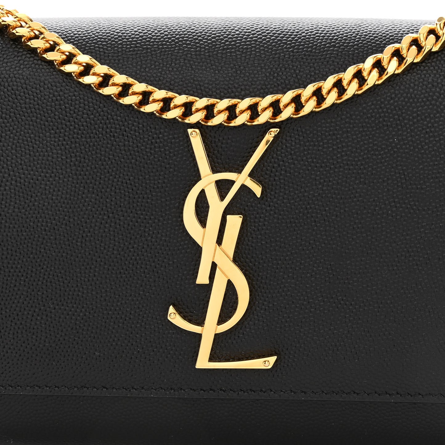 Grain De Poudre Small Monogram Kate Satchel Black