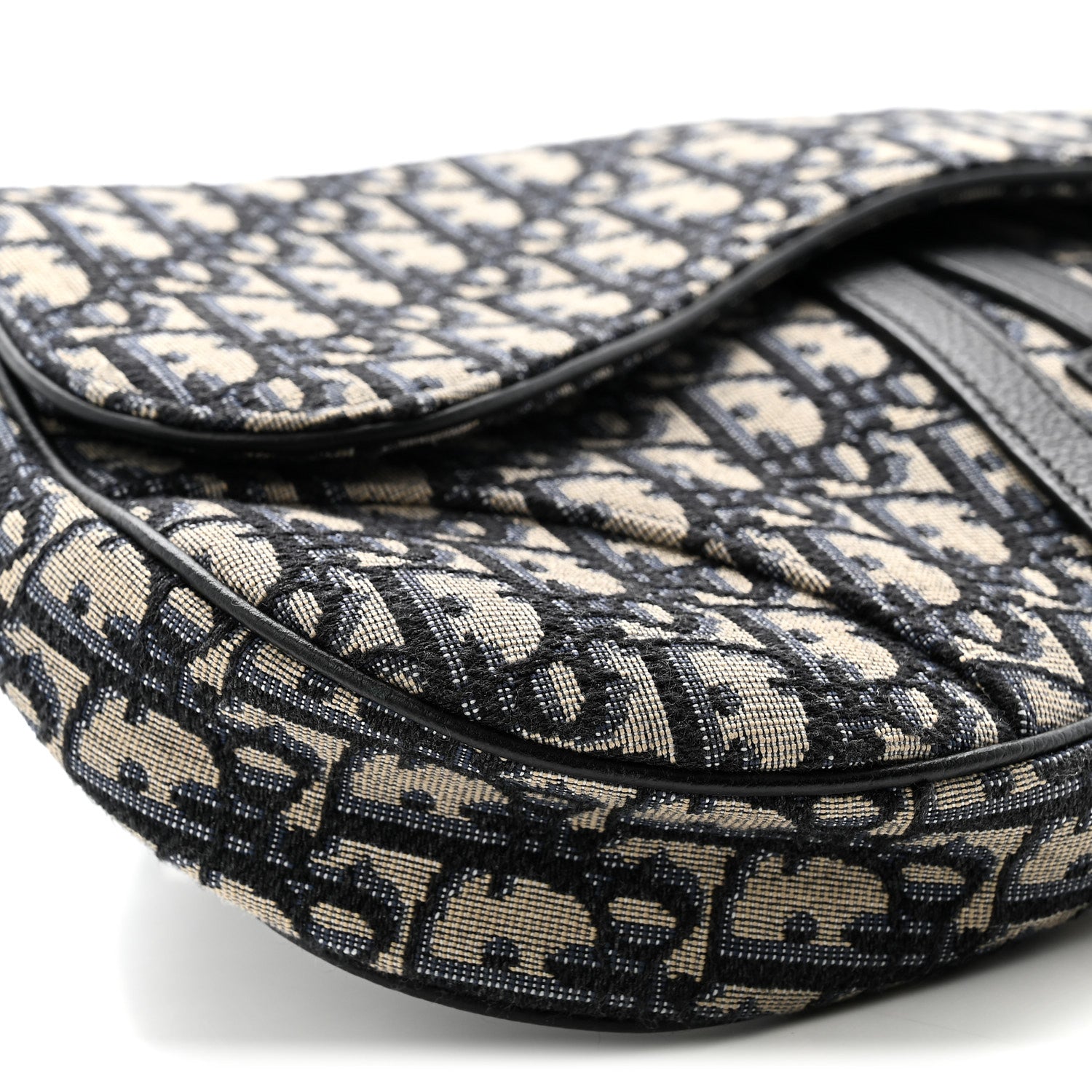 Christian Dior Oblique Mens Saddle Bag Blue 9 of 10