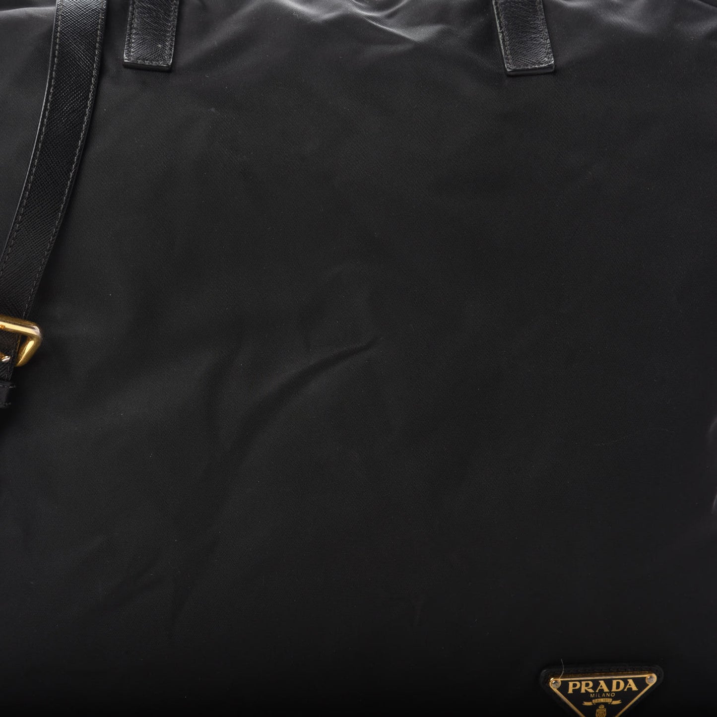 Tessuto Nylon Saffiano Tote Black