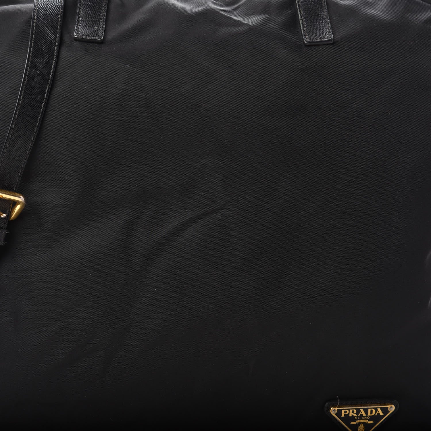Prada Tessuto Nylon Saffiano Tote Black 11 of 11