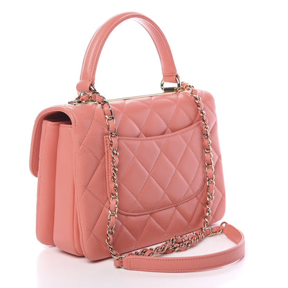 Chanel Lambskin Quilted Small Trendy CC Flap Dual Handle Bag Coral 2 of 11