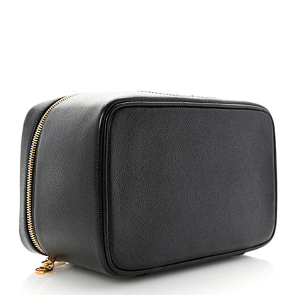 Chanel Caviar CC Vanity Cosmetic Case Black 4 of 10