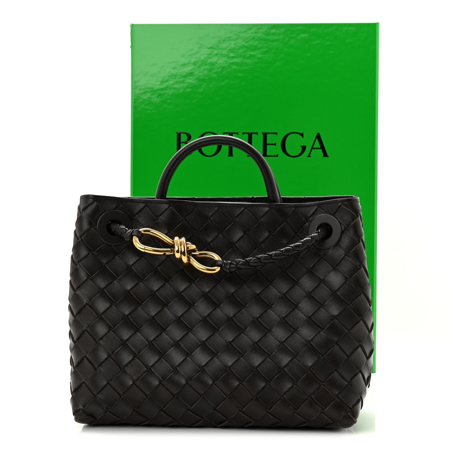 Nappa Intrecciato Small Andiamo Shoulder Bag Fondant