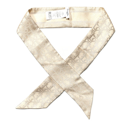 Christian Dior Silk Toile De Jouy Sauvage Mitzah Scarf Ecru Gold 1 of 3