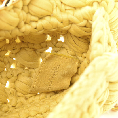Bottega Veneta Jersey Crochet Shoulder Bag Buttercup Gold 6 of 9