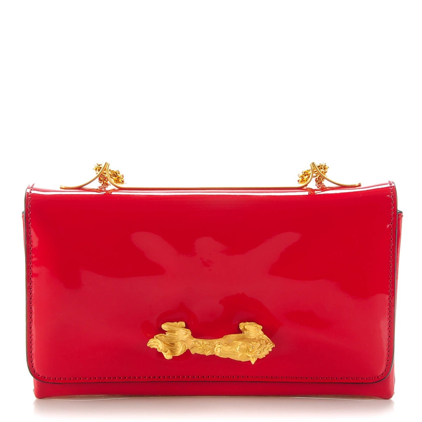 Patent Animalia Va Va Voom Shoulder Bag Red