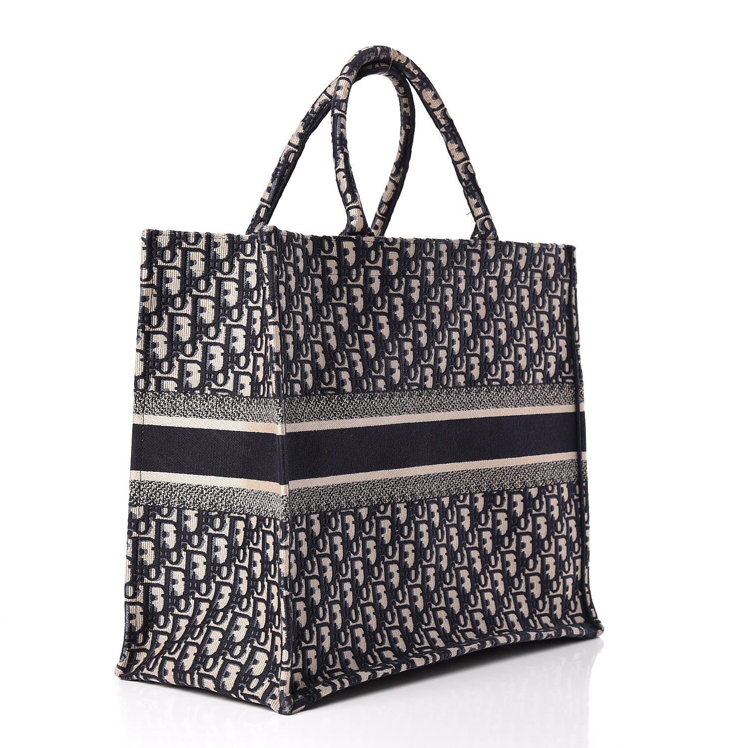 Christian Dior Oblique Book Tote Blue Multicolor 3 of 16