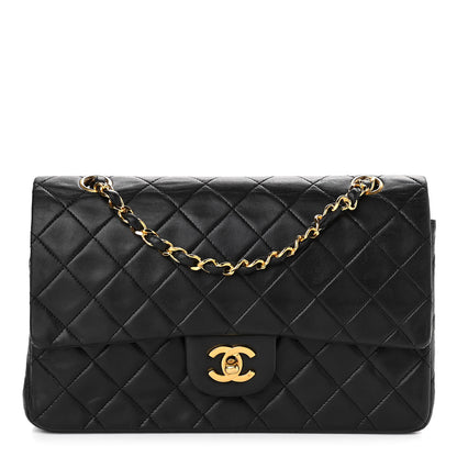 Chanel Lambskin Quilted Medium Double Flap Black 1 of 10