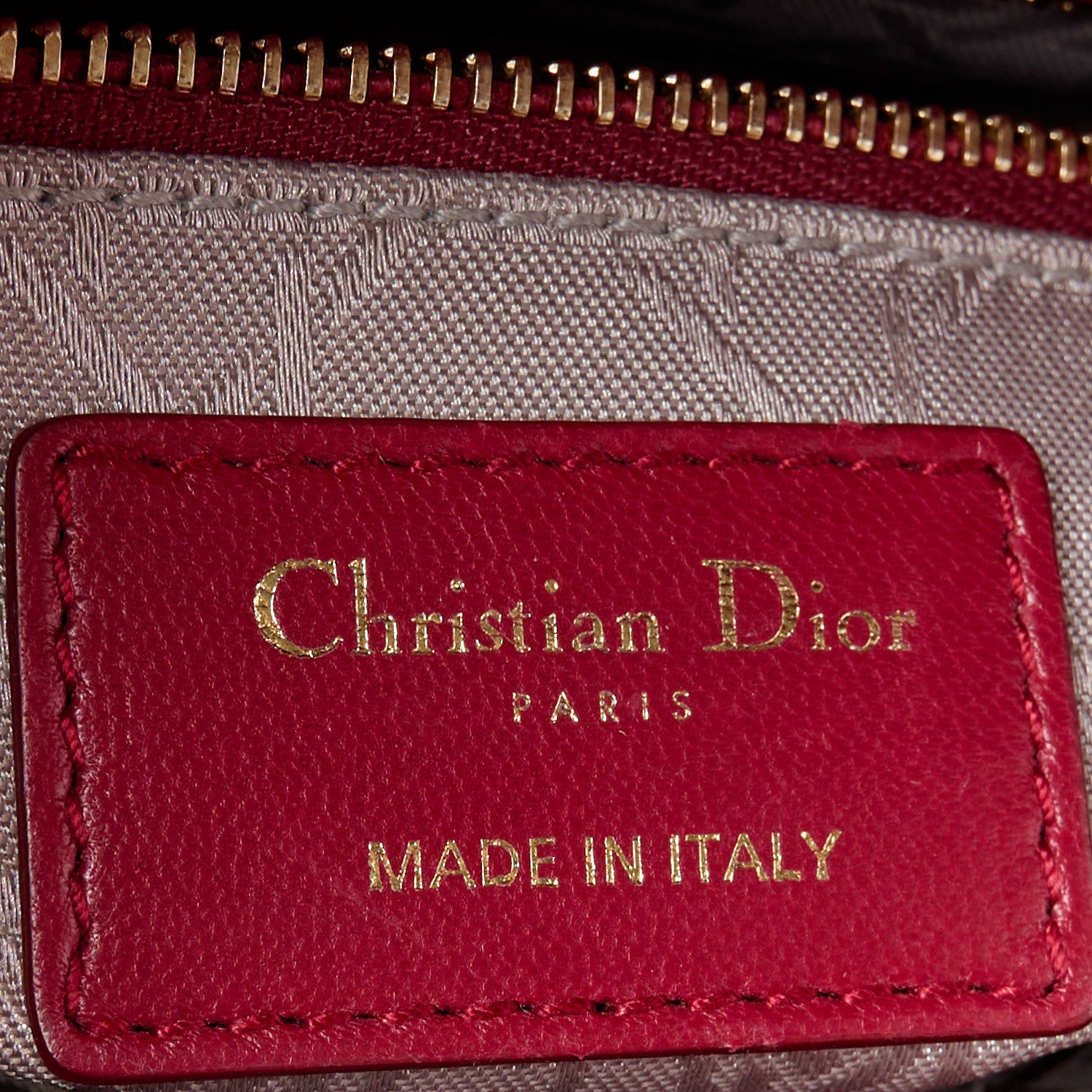Christian Dior Lambskin Cannage Small Lucky Badges My Lady Dior Red 6 of 10