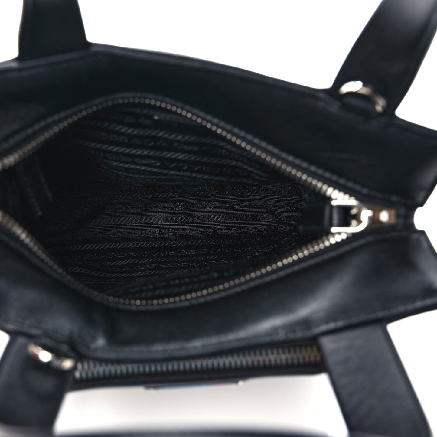 Vitello Daino Mini Pocket Tote Black