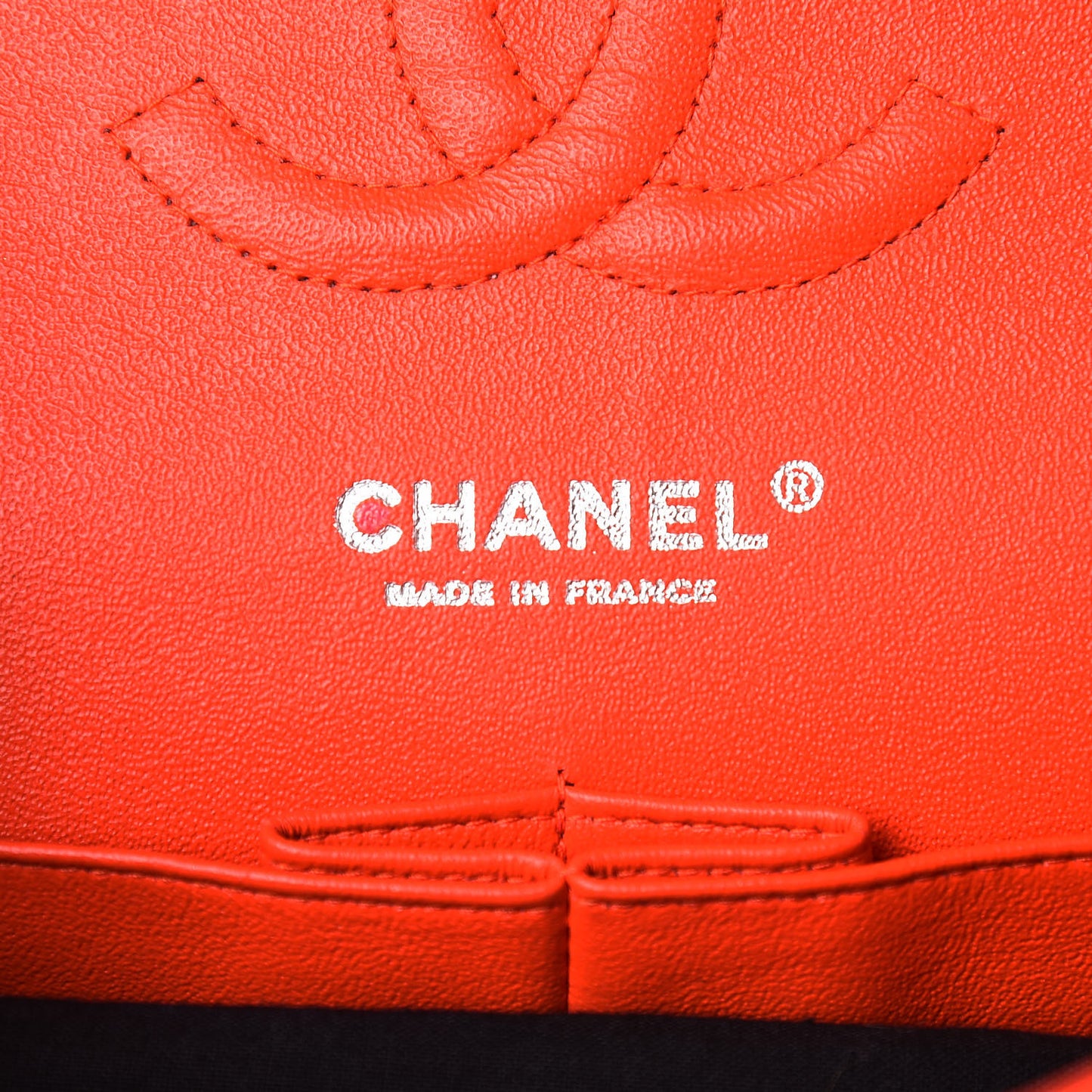 Patent Calfskin Quilted Medium Double Flap Red