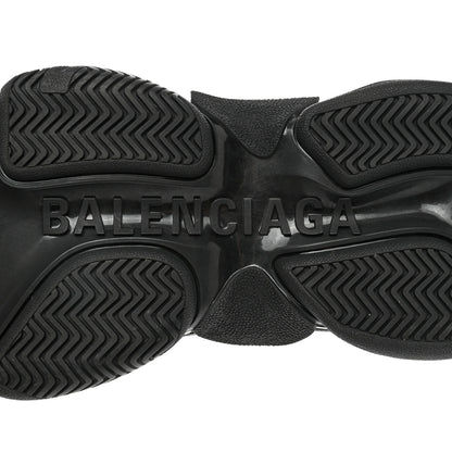 Balenciaga Fabric Mesh Womens Triple S Sneakers 38 Black 7 of 8