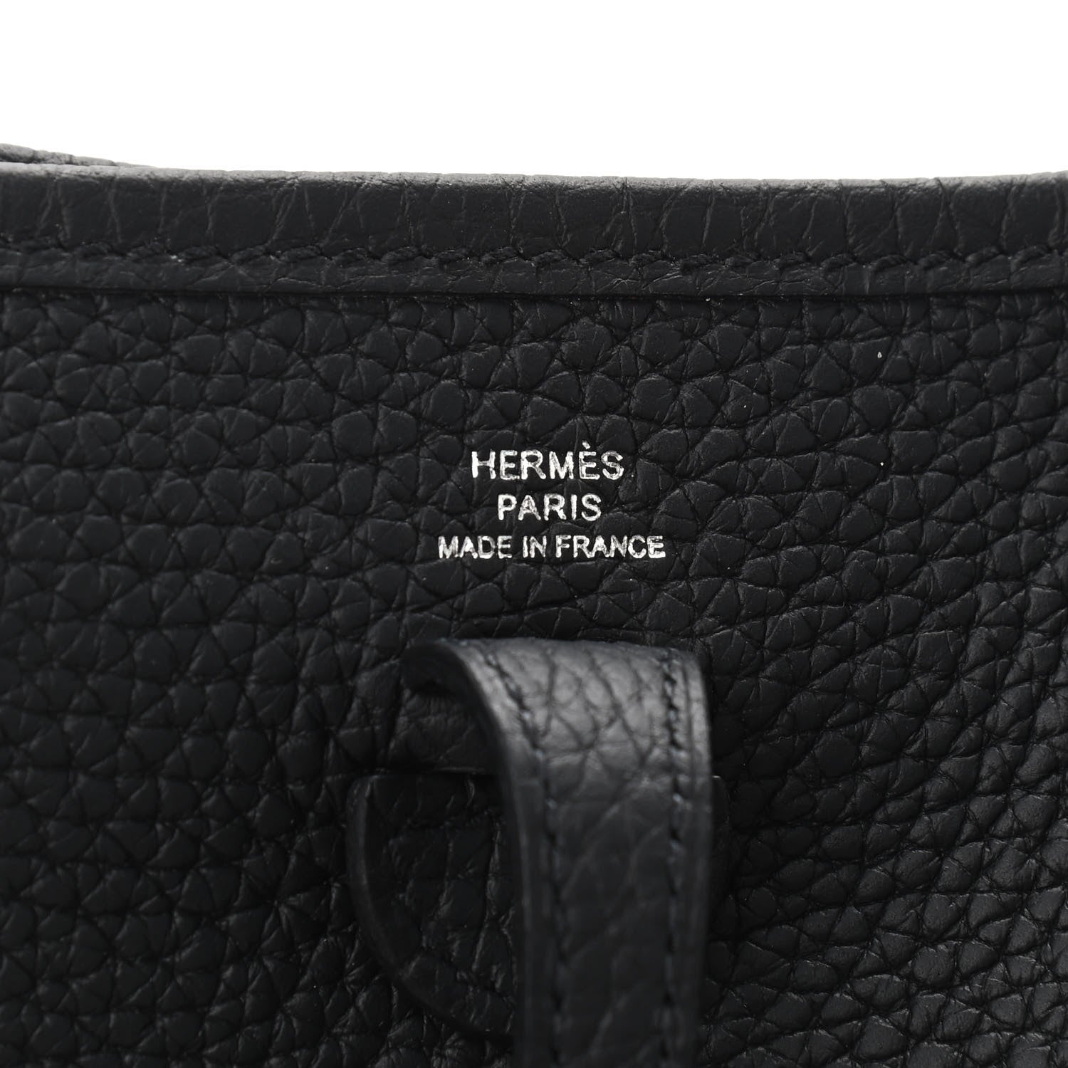Hermes Taurillon Clemence Evelyne TPM Black 6 of 9