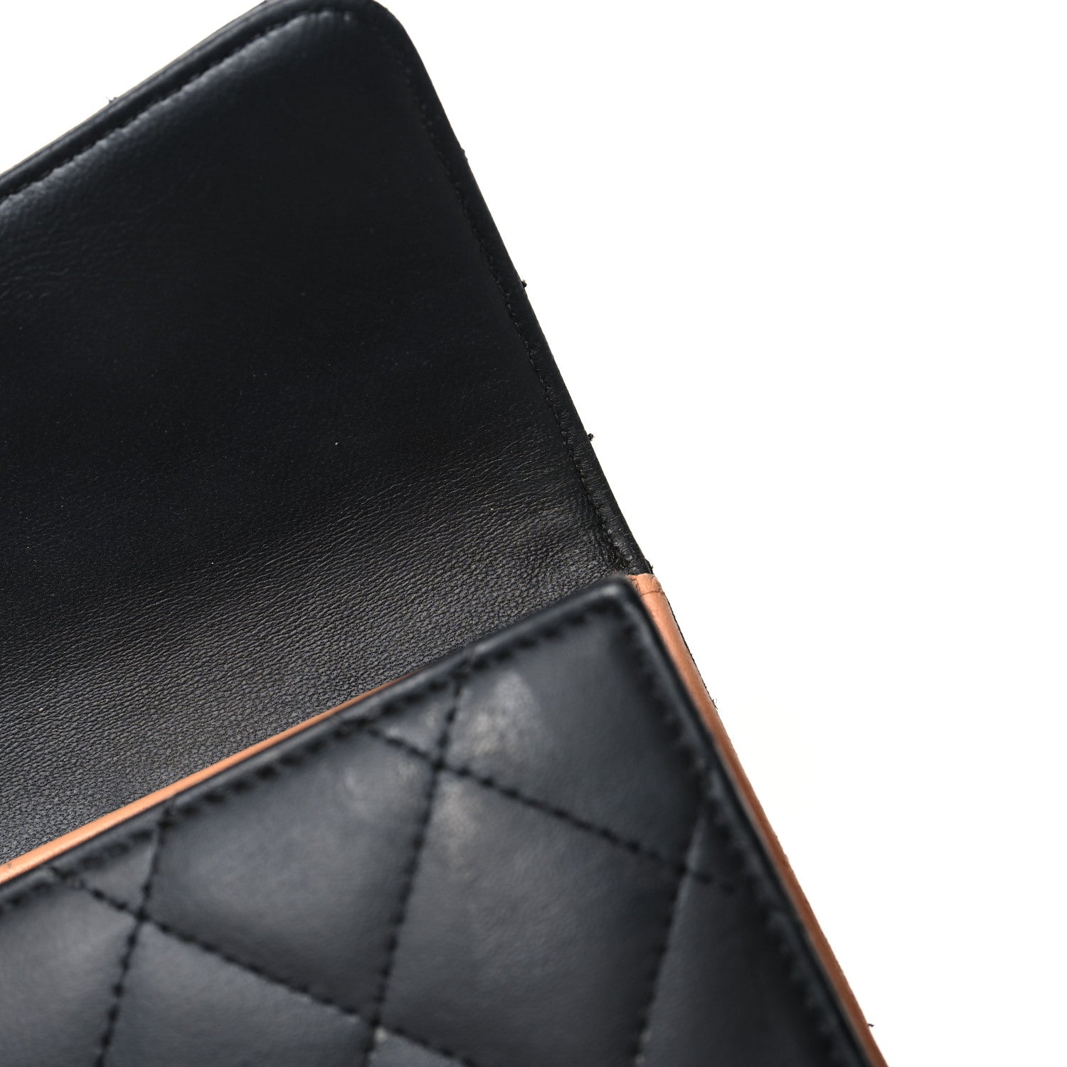 Chanel Lambskin Quilted Large Flap Wallet Black 13 of 15