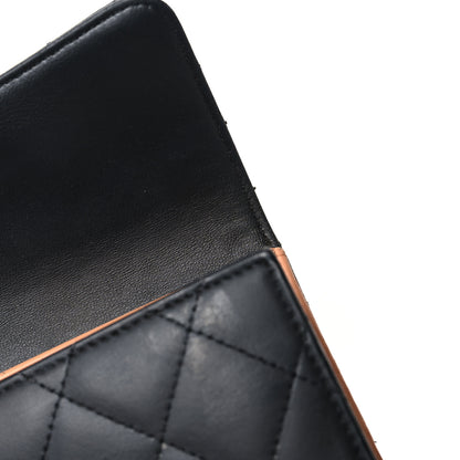 Chanel Lambskin Quilted Large Flap Wallet Black 13 of 15