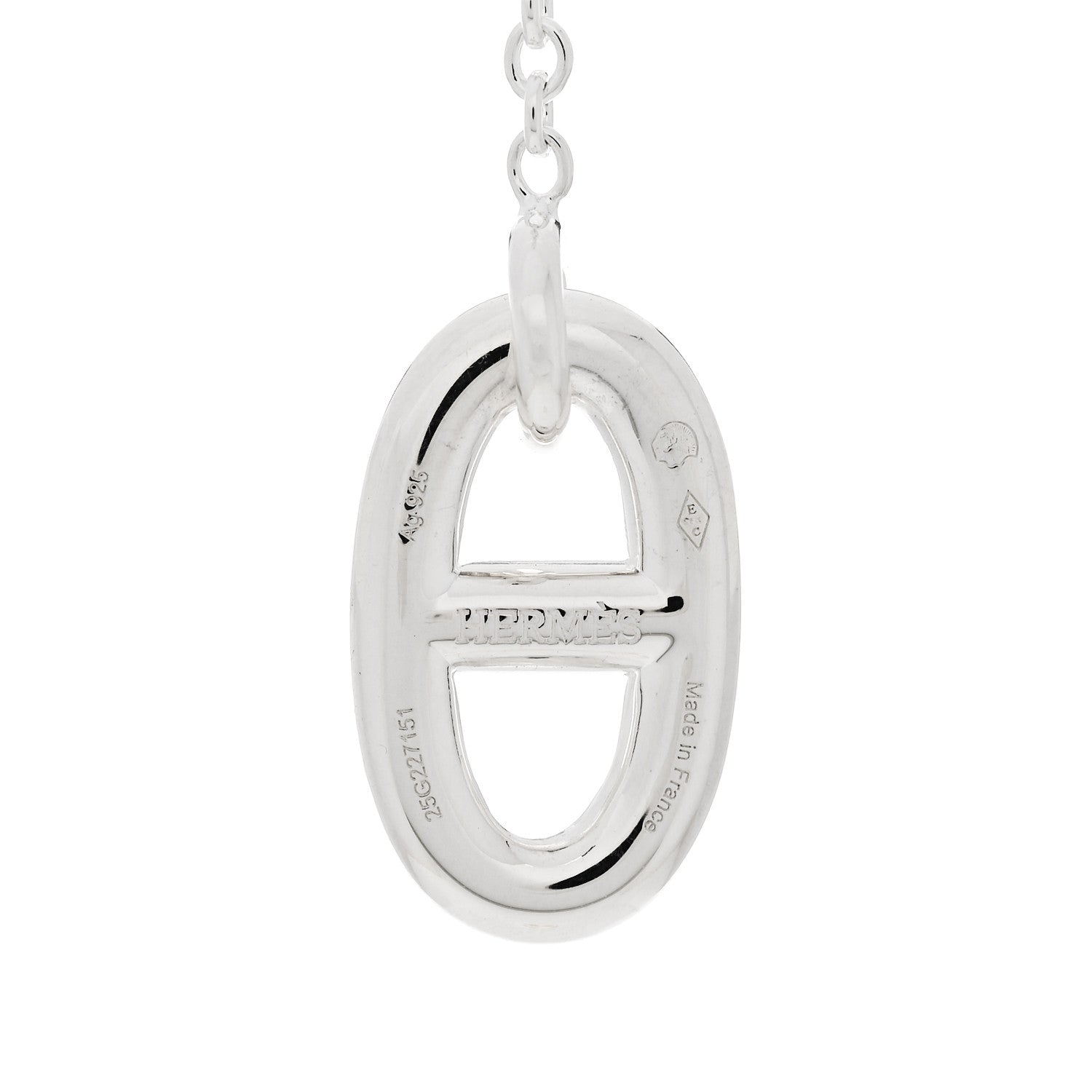 Hermes Sterling Silver Farandole Drop Earrings 4 of 5