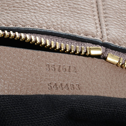 Alexander McQueen Pebbled Calfskin Skull Padlock Hobo Cocco 7 of 8