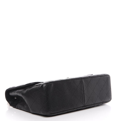 Chanel Caviar Quilted Jumbo Single Flap Black 3 of 15