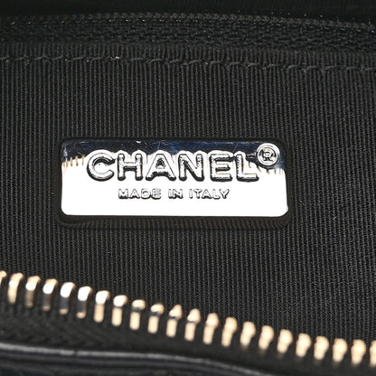 Chanel Calfskin Crocodile Embossed Small Gabrielle Cocodile Hobo Black 6 of 10