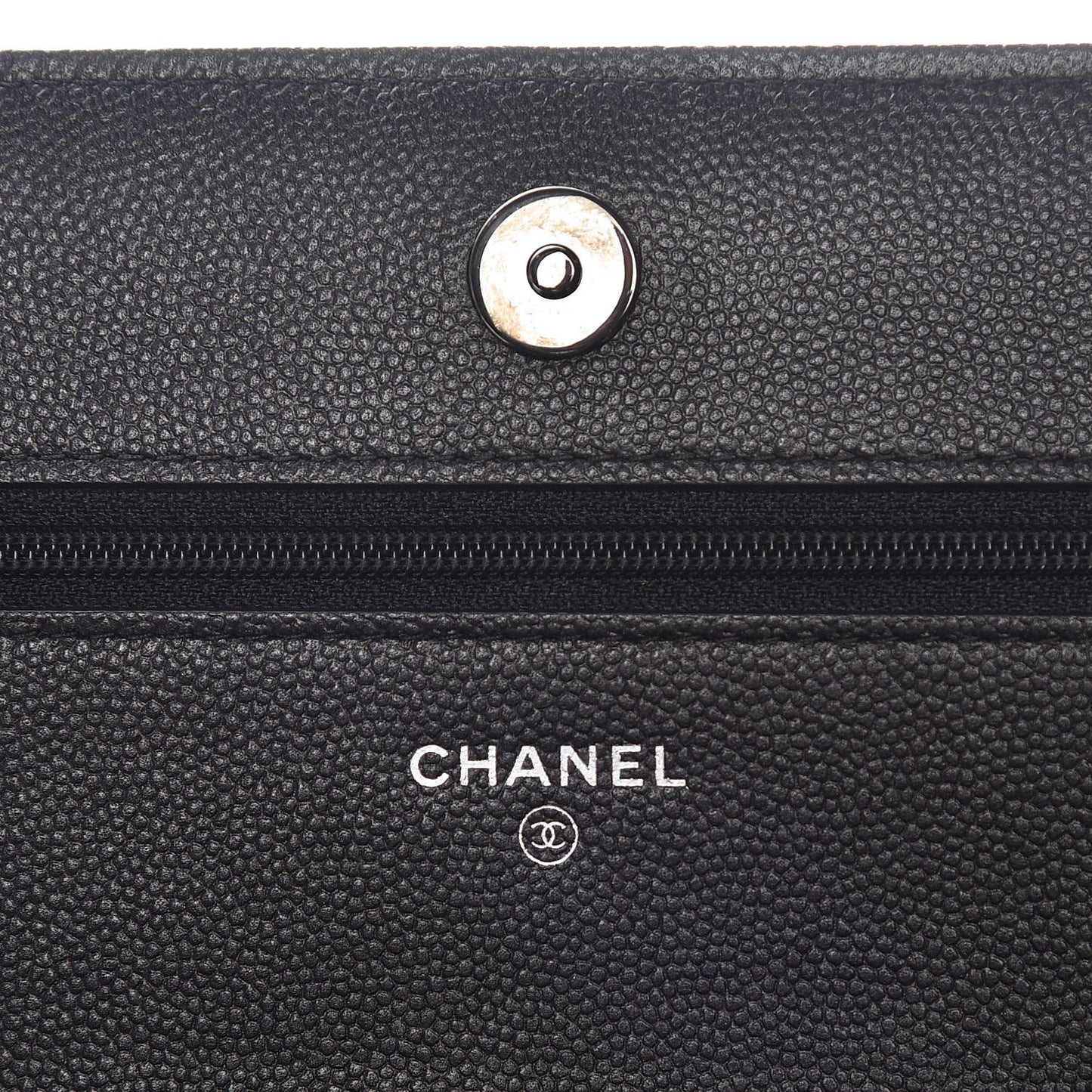Caviar Quilted Boy Wallet On Chain WOC So Black