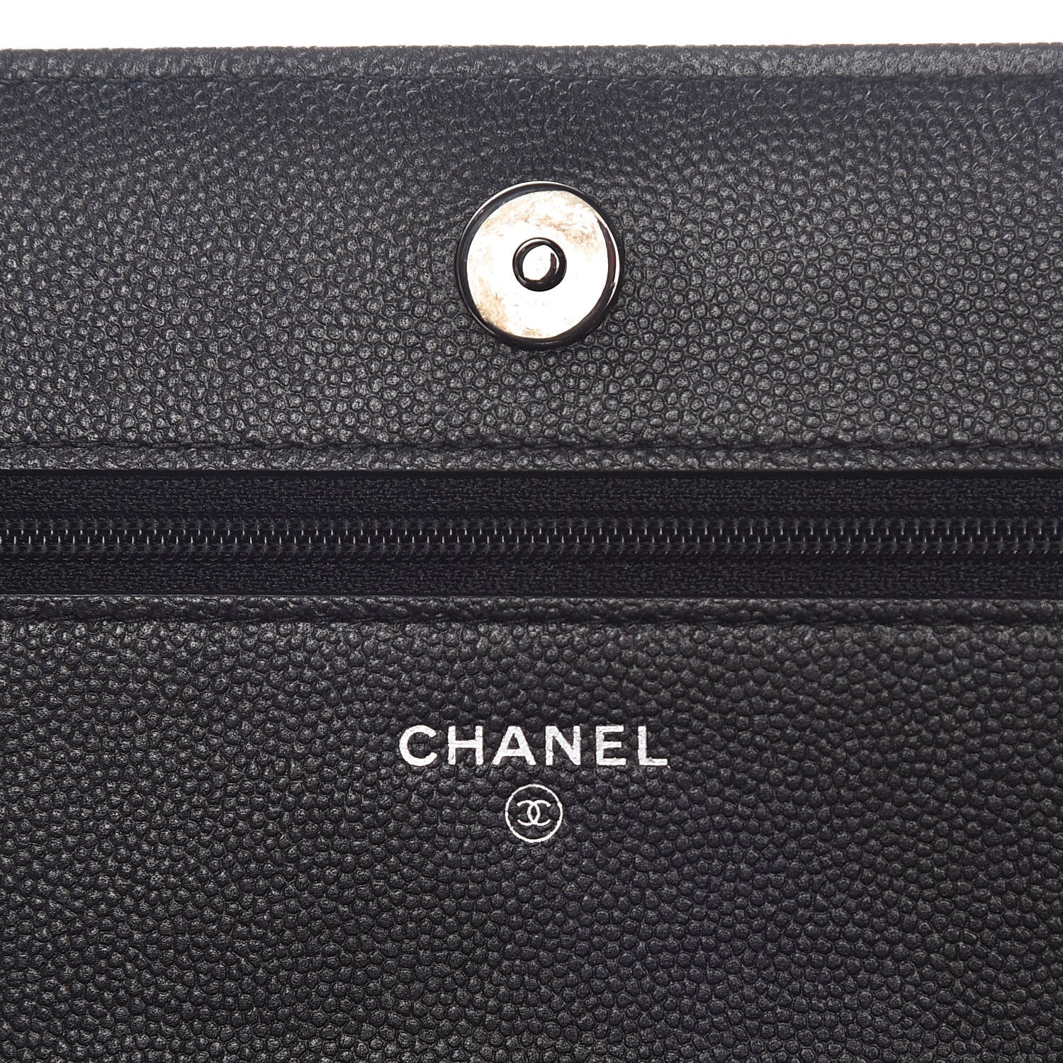 Chanel Caviar Quilted Boy Wallet On Chain WOC So Black 6 of 12