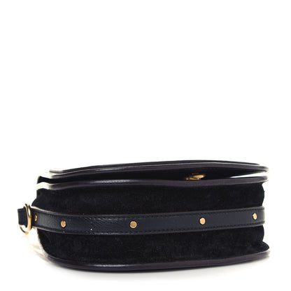 Chloe Calfskin Suede Small Nile Bracelet Bag Black 4 of 18