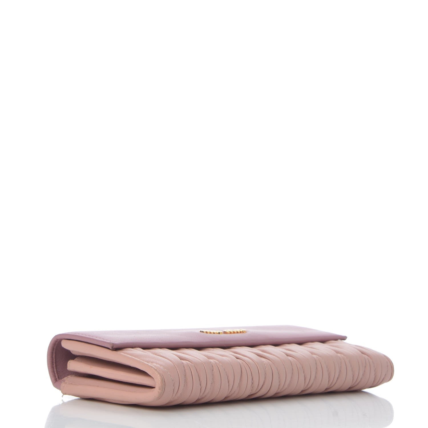 Miu Miu Nappa Matelasse Bicolor Wallet Loto Orchidea 4 of 10
